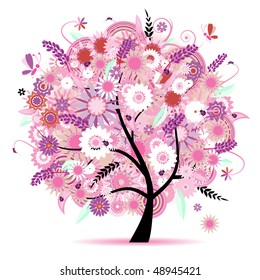 Floral tree beautiful