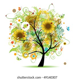 Floral tree beautiful