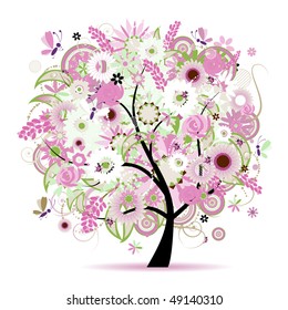 Floral tree beautiful