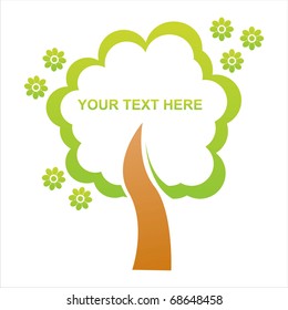 floral tree frame
