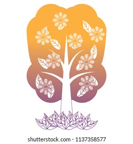 floral tree icon