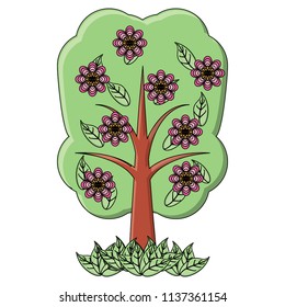floral tree icon