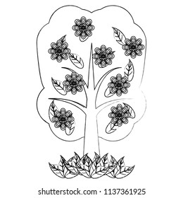 floral tree icon