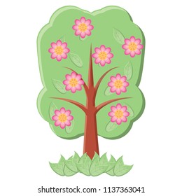 floral tree icon