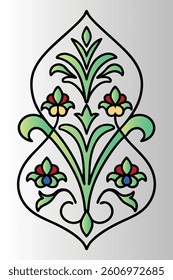 Floral tree with snowflakes, vector illustration of a decorative tree with flowers, butterflies, and heart patterns in a spring and summer-inspired design.	