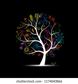 Floral tree for your design
