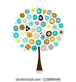 Floral tree for your design