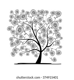 Floral tree for your design