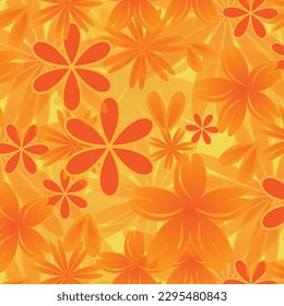 floral trendy seamless texture textile background blossom fashion design