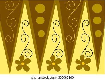 floral  tribal borders