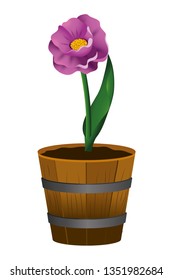 floral tropical cartoon