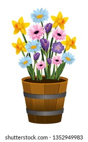 floral tropical cartoon