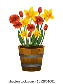 floral tropical cartoon