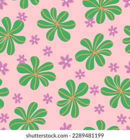 Patrón tropical floral Patrón tropical sin soldadura Tropical Fondo de verano Fondo tropical