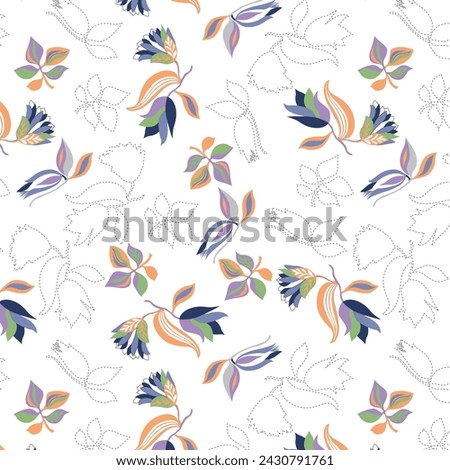 Similar – Image, Stock Photo dashes of colour tulips