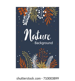 floral twigs and branches background 