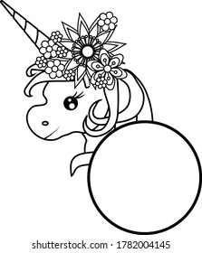 Floral Unicorn  is suitable for t-shirt, laser cutting, sublimation, hobby, cards, invitations, website or crafts projects. Perfect for magazine, news papers, posters and so one.