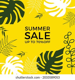 Floral universal artistic templates. Good for greeting cards, invitations, flyers and other graphic design. Organic background with floral, leaf, abstract shapes. Colorful social media template
