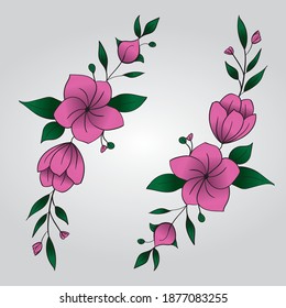 Floral Vector art line art