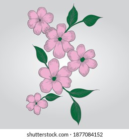 Floral vector Art, Line art