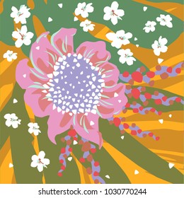 Floral vector background.