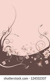 Floral vector background