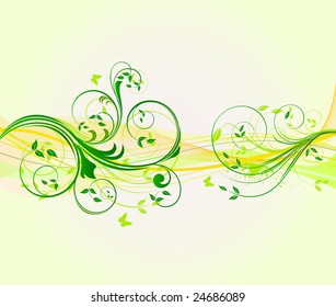 Floral vector background