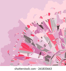 Floral vector background