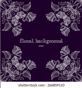 Floral vector background