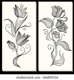 Floral vector background