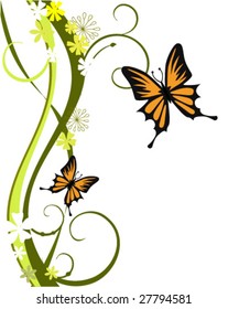 floral vector background