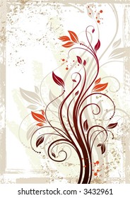 Floral vector background