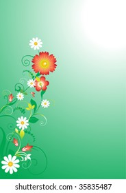 Floral vector background