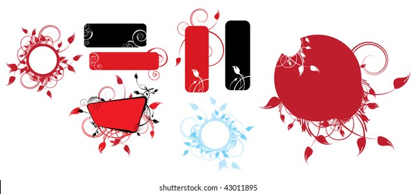 Floral vector background