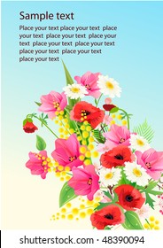 Floral vector background