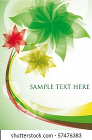 Floral vector background