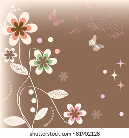 floral vector background