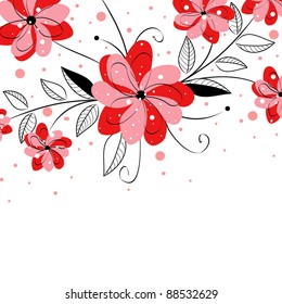 Floral vector background