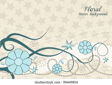Floral vector background