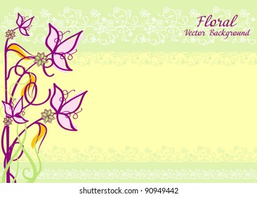 Floral vector background