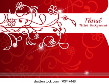 Floral vector background
