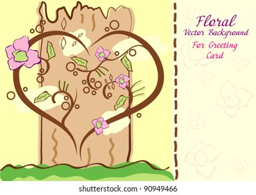 Floral vector background