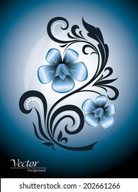Floral Vector Background. Abstract Illustration.