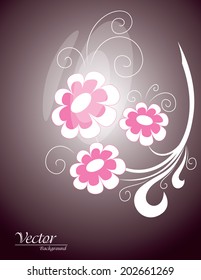 Floral Vector Background. Abstract Illustration.