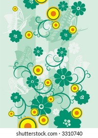Fondo vectorial floral. Revisa mi portafolio para más de esta serie así como miles de otros grandes vectores.