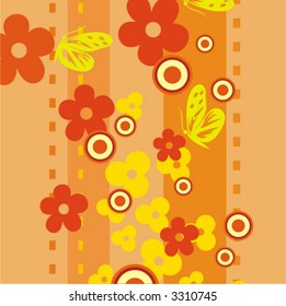 Floral vector background. Check my portfolio for more of this series as well as thousands of other great vector items.