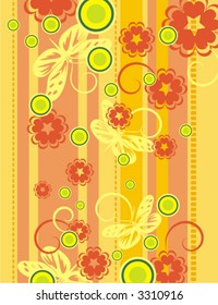 Floral vector background. Check my portfolio for more of this series as well as thousands of other great vector items.