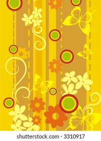 Floral vector background. Check my portfolio for more of this series as well as thousands of other great vector items.