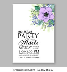 Floral vector background for christmas party invitation wedding invitation bridal shower baby shower christening baptism birthday card anniversary poinsettia for winter holiday wreath