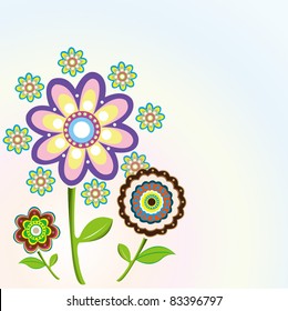 Floral Vector Background .EPS10 Compatible